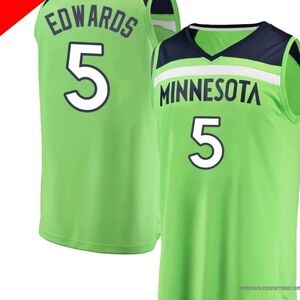 Nike Jordan‎ Anthony Edwards #5 Minnesota Gr Fast Break Jersey XXL New With Tags